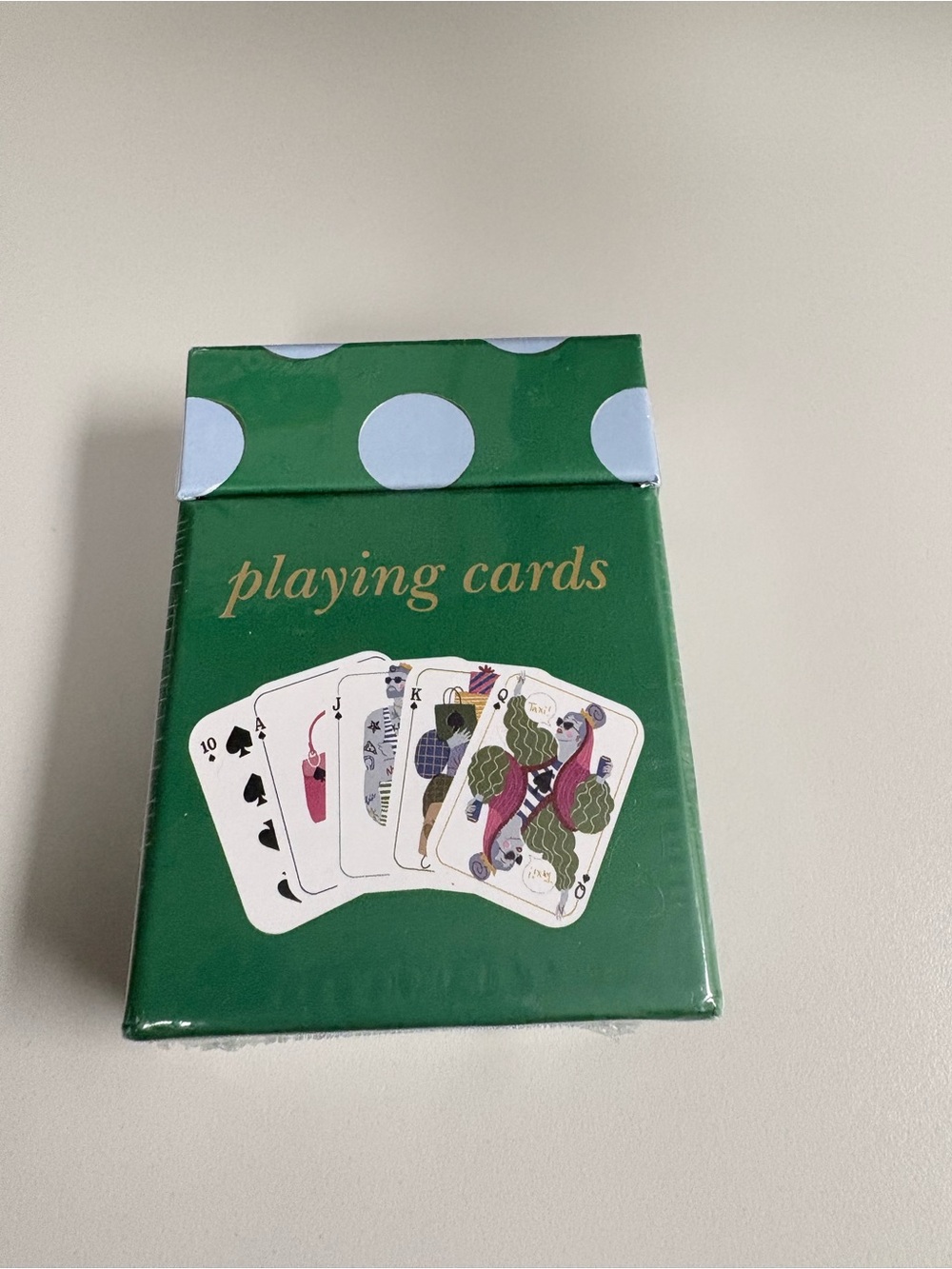 Kate Spade x Target Waterproof Deck of Cards Green - NWT
